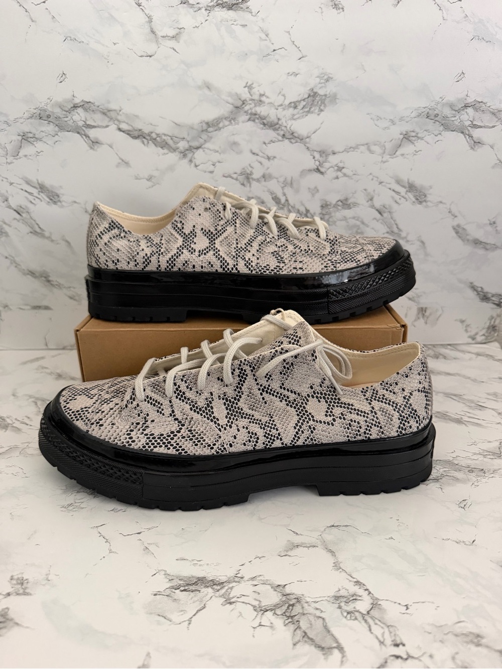 Converse Chuck 70 National Snake Print Oxford Barley Shoes A15045C Men Size 11.5